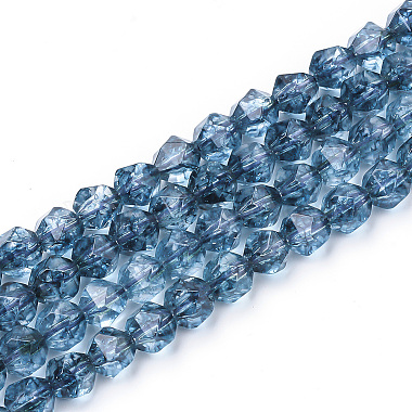8mm Polygon Quartz Crystal Beads