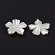 5-Petal Flower ABS Plastic Imitation Pearl Bead Caps(X-OACR-R016-21)-2