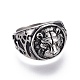 304 Stainless Steel Signet Rings for Men(RJEW-O032-11AS)-2