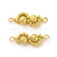 Rack Plating Brass Connector Charms, Round Links, Real 18K Gold Plated, 20x6.5x4mm, Hole: 1.8mm(KK-M266-15G)