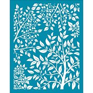 Silk Screen Printing Stencil, for Painting on Wood, DIY Decoration T-Shirt Fabric, Branch Pattern, 100x127mm(DIY-WH0341-172)