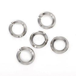 Tarnish Resistant 304 Stainless Steel Jump Ring, Open Jump Rings, Stainless Steel Color, 10 Gauge, 14x2.5mm, Inner Diameter: 9mm(STAS-G224-22P-04)