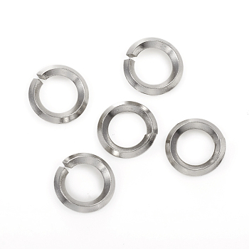 Tarnish Resistant 304 Stainless Steel Jump Ring, Open Jump Rings, Stainless Steel Color, 10 Gauge, 14x2.5mm, Inner Diameter: 9mm