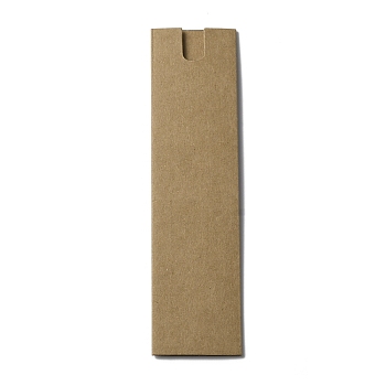 Paper Pen Packaging Sleeves, Slip-in Fountain Pen Holders, Office School Supplies, BurlyWood, 155x40x0.5mm