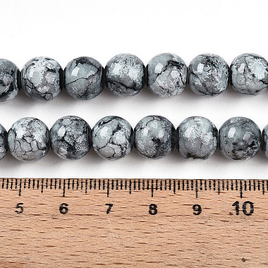 Backen lackiert Glasperlen Str&auml;nge(DGLA-N003-10mm-A06)-4