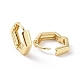 Brass Hexagon Hinged Hoop Earrings for Women(EJEW-P206-11G)-2