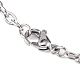 Classic Plain 304 Stainless Steel Mens Womens Cable Chain Necklace Making(STAS-P045-03P)-2
