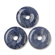 Natural Blue Aventurine Pendants, Donut Charms, 39~40.5x5~7mm, Hole: 8~8.5mm(G-G132-02A-02)