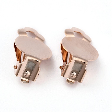 304 Stainless Steel Clip-on Earring Setting(STAS-L244-49RG)-2