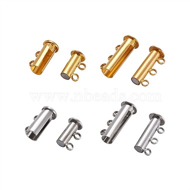 Brass Magnetic Slide Lock Clasps(KK-TA0007-17)-2