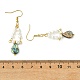 Paua Shell Dangle Earrings(EJEW-JE07179)-6