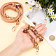 Gorgecraft 2Pcs PU Leather Bag Strap and Acrylic & CCB Plastic Link Chains Bag Handles(FIND-GF0001-61)-3