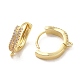 Rack Plating Brass Micro Pave Cubic Zirconia Hoop Findings(EJEW-A031-18G)-2