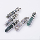 Natural Indian Agate Big Pointed Pendants(G-G738-A-37)-1