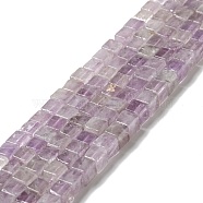 Natural Amethyst Beads Strands, Cube, 6x6x6mm, Hole: 1mm, about 63pcs/strand, 15.35~15.55''(39~39.5cm)(G-I327-A03)
