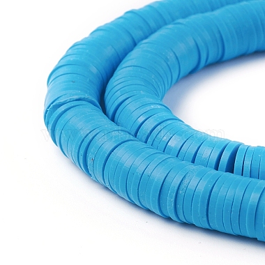 Flat Round Eco-Friendly Handmade Polymer Clay Beads(CLAY-R067-8.0mm-33)-2