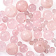 Pandahall cuentas de cuarzo rosa de piedras preciosas sueltas redondas naturales(G-TA0001-09)-6