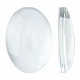 Transparent Oval Glass Cabochons(GGLA-R022-18x13)-1