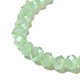 Perlas de vidrio de jade imitación de rondelle electrochapa hebras(EGLA-F050B-02AB)-3