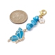Décoration de pendentifs en émail en alliage papillon(HJEW-JM01637-04)-4