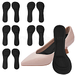 Polycotton & Foam Shoe Pads, Black, 210x82x8.5mm(AJEW-WH0709-087A)