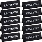 Acrylic Reserved Table Tent Sign, Black, 45x150x50mm(AJEW-WH0251-39)