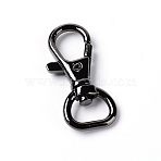 Alloy Swivel Lobster Claw Clasps, Swivel Snap Hook, Gunmetal, 42x8.5x6.5mm(FIND-WH0070-80D)