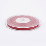 Double Face Matte Satin Ribbon, Polyester Satin Ribbon, Crimson, (1/4 inch)6mm, 100yards/roll(91.44m/roll)(SRIB-A013-6mm-250)