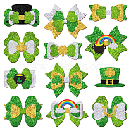 Saint Patrick's Day Carbon Steel Cutting Dies Stencils, for DIY Scrapbooking, Photo Album, Decorative Embossing Paper Card, Stainless Steel Color, Butterfly, 141~159x70~92x0.8mm, 2pcs/set(DIY-WH0309-1579)