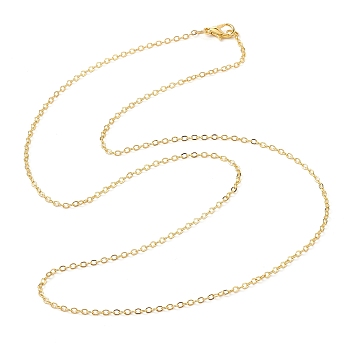 Brass Cable Chain Necklaces, Golden, 23.62 inch(60cm)