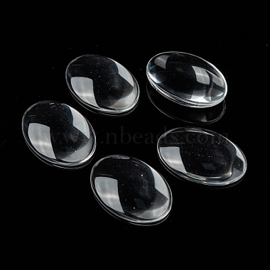 Прозрачные стеклянные овальные кабошоны(X-GGLA-R022-35x25)-6