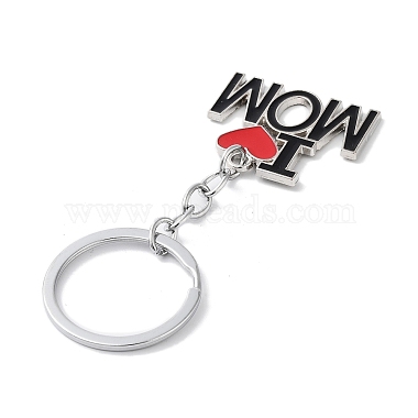 Mother's Day Alloy Enamel Keychains(KEYC-P020-A01)-2