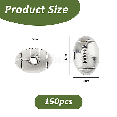 150Pcs Tibetan Style Alloy Beads(FIND-FH0011-44AS)-2