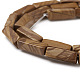 Natural Wood Lace Stone Beads Strands(G-G837-09)-3