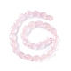 Chapelets de perles en quartz rose naturel(G-F742-03)-2