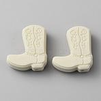 Silicone Beads, Boot, Beige, 26x23x8mm, Hole: 2mm(SIL-WH0001-51A)
