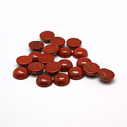 Natural Red Jasper Cabochons, Half Round/Dome, 10x4~5mm(G-H1596-FR-10mm-15)