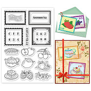 PVC Plastic Stamps, for DIY Scrapbooking, Photo Album Decorative, Cards Making, Stamp Sheets, Film Frame, Cup Pattern, 16x11x0.3cm(DIY-WH0167-57-0126)