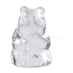 Natural Quartz Crystal Display Decorations, for Home Decoration, Panda, 18~23x18~23x27~32mm(DJEW-PW0013-43A)