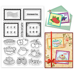 PVC Plastic Stamps, for DIY Scrapbooking, Photo Album Decorative, Cards Making, Stamp Sheets, Film Frame, Cup Pattern, 16x11x0.3cm(DIY-WH0167-57-0126)