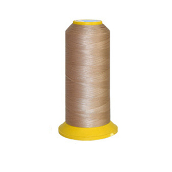 150D/2 Machine Embroidery Thread, Nylon Sewing Thread, Elastic Thread, Tan, 12x6.4cm, about 2200m/roll