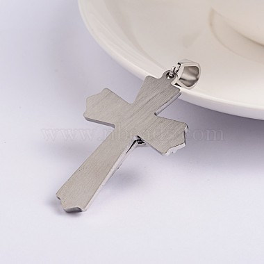Easter Theme Crucifix Cross 304 Stainless Steel Pendants(STAS-N080-07P)-2