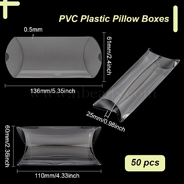 Taie d'oreiller de rangement de cadeaux en plastique PVC(CON-WH0099-06)-2