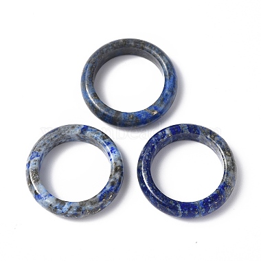 Natural Gemstone Plain Band Ring for Women(RJEW-P044-01B-M)-2