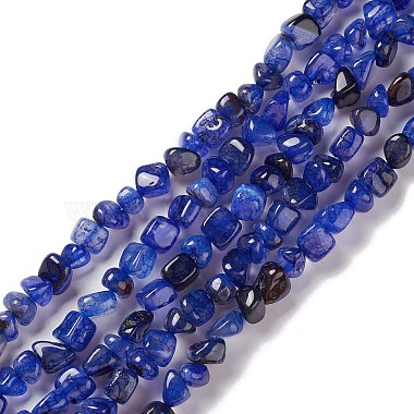 Medium Blue Nuggets Natural Agate Beads