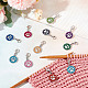 20Pcs 10 Colors Enamel Pendant Stitch Markers(HJEW-GO00005)-4