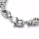 Unisex 201 Stainless Steel Byzantine Chain Bracelets(BJEW-L637-34A-P)-3