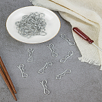 30Pcs Stainless Steel Galvanized Split Cotter Pins, Bayonet Elastic Hair Pins Spring Pin, Stainless Steel Color, 37x13.5x2mm(FIND-LP0009-14)