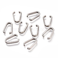 201 Stainless Steel Open Quick Link Connectors, Stainless Steel Color, 13.5x9.5x2.5mm, Inner Diameter: 12mm(STAS-O137-01P-G)