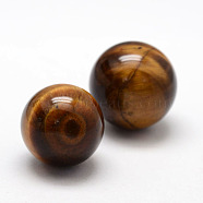 Grade A Natural Tiger Eye Round Beads, Gemstone Sphere, No Hole/Undrilled, 8mm(X-G-L451-02-8mm)